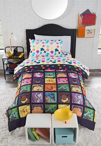 Pokemon Kanto favorites twin bed sheets