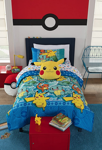 Famous Nike Supreme Pokemon Pikachu Design & Quality Comfortable 4 Pieces  Bedding Sets Bed Sets, Bedroom