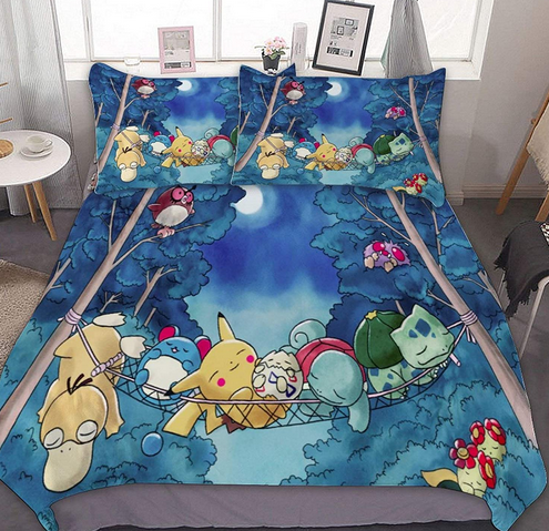 Pokemon Bedding Set, Pokemon Twin Bedding