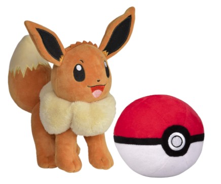 Pokémon Eevee and Pikachu 2 Pack Plush Stuffed Animals 8 Inch