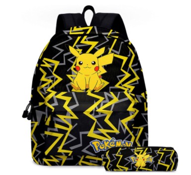 Kids Cartoon Backpack students school bag with pencil case kids Bookbag for for boys Girls Teens Fans Gifts (C)