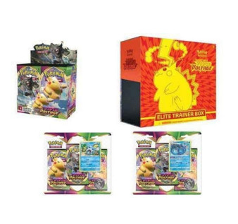 Pokémon TCG Sword and Shield Vivid Voltage Ultimate Trainer Kit Booster Box + Elite + Blisters 