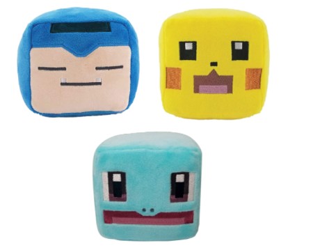 Pokemon Quest Plush 3 Pack, Featuring Pikachu, Snorlax Plush, Squirtle Plush Toys 