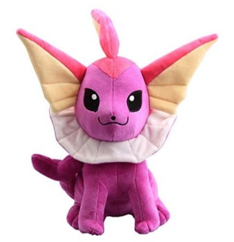  CushionsHome Anime Purple Color Vaporeon Shiny Plush Toy Pikachu Cute Soft Pillow Stuffed Dolls for Kids Birthday