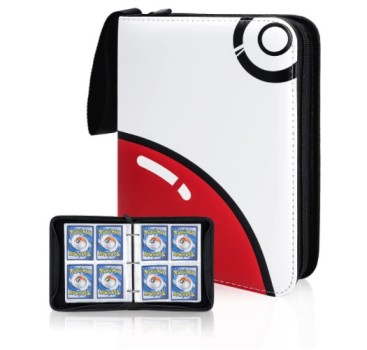 CLOVERCAT Waterproof Trading Card Binder - Compatible with Pokemon Cards,Amiibo Card