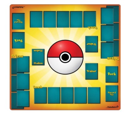 PokéMats 2 Player Trainer Playmat for Pokemon Trading Card Game