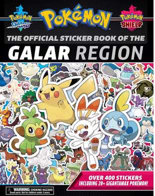 Pokemon sticker book of the Galar region
